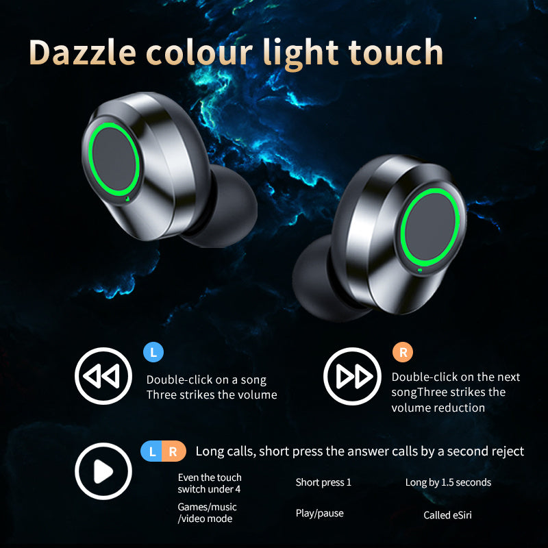 YD03 Wireless Bluetooth Earbuds TWS Large Screen Smart Digital Display